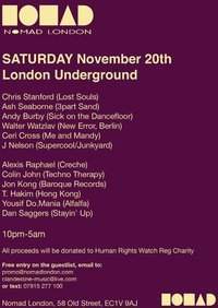 London Underground: All Proceeds Go To Human Rights - Página frontal