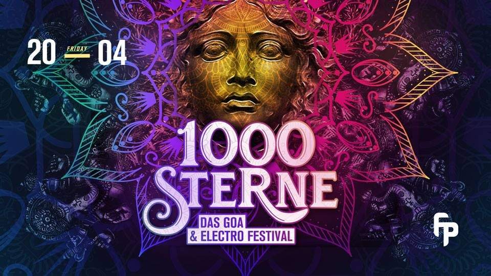 1000 Sterne - Goa & Electro Festival - フライヤー表