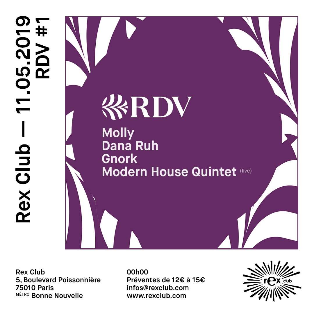 Molly presents RDV #1:Dana Ruh, Gnork, Modern House Quintet Live - Página frontal