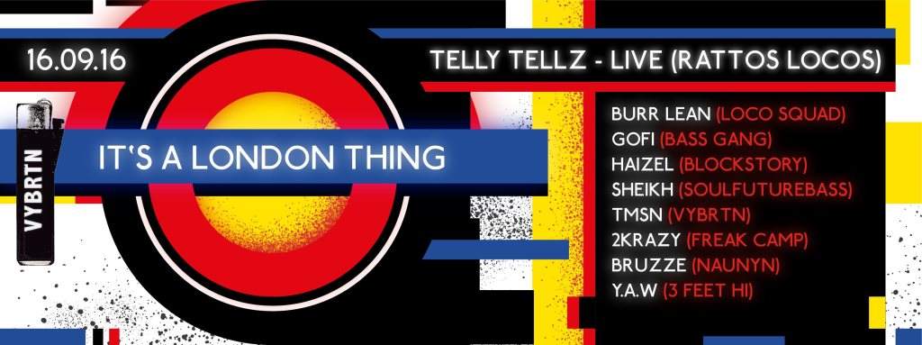 It's A London Thing x Vybrtn with Telly Tellz *Live - Página frontal