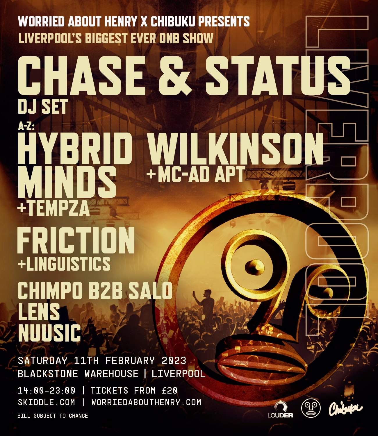 Chase & Status, Hybrid Minds, Wilkinson, Friction & More - Página frontal