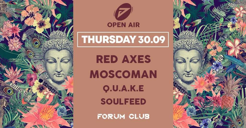 Red Axes, Moscoman, Soulfeed & Q.U.AK.E - Thursday 30/09 - Página frontal
