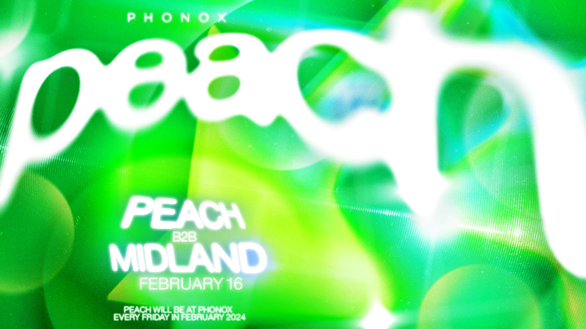 Peach b2b Midland (6 Hours) - フライヤー表