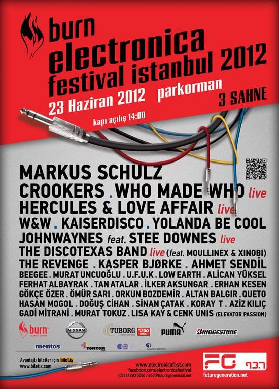 Burn Electronica Festival Istanbul 2012 - Página frontal