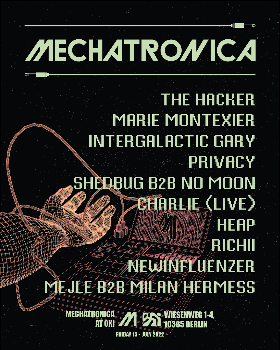 Mechatronica 22hrs with Open Air - フライヤー表