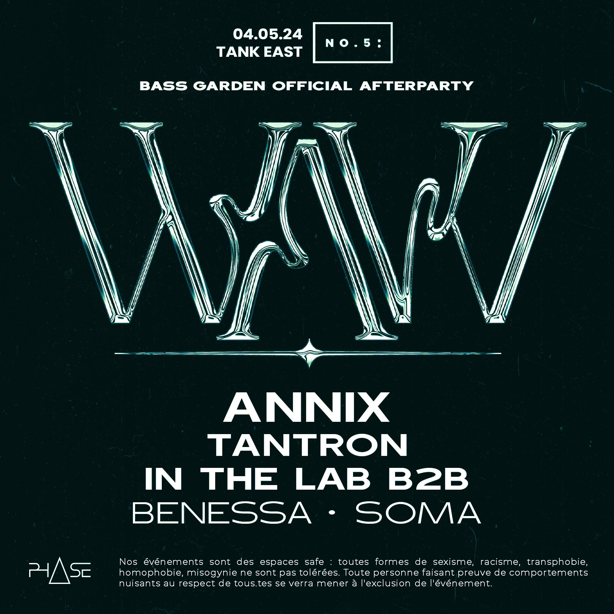 WAVV #5 Official Bass Garden Afterparty - フライヤー表