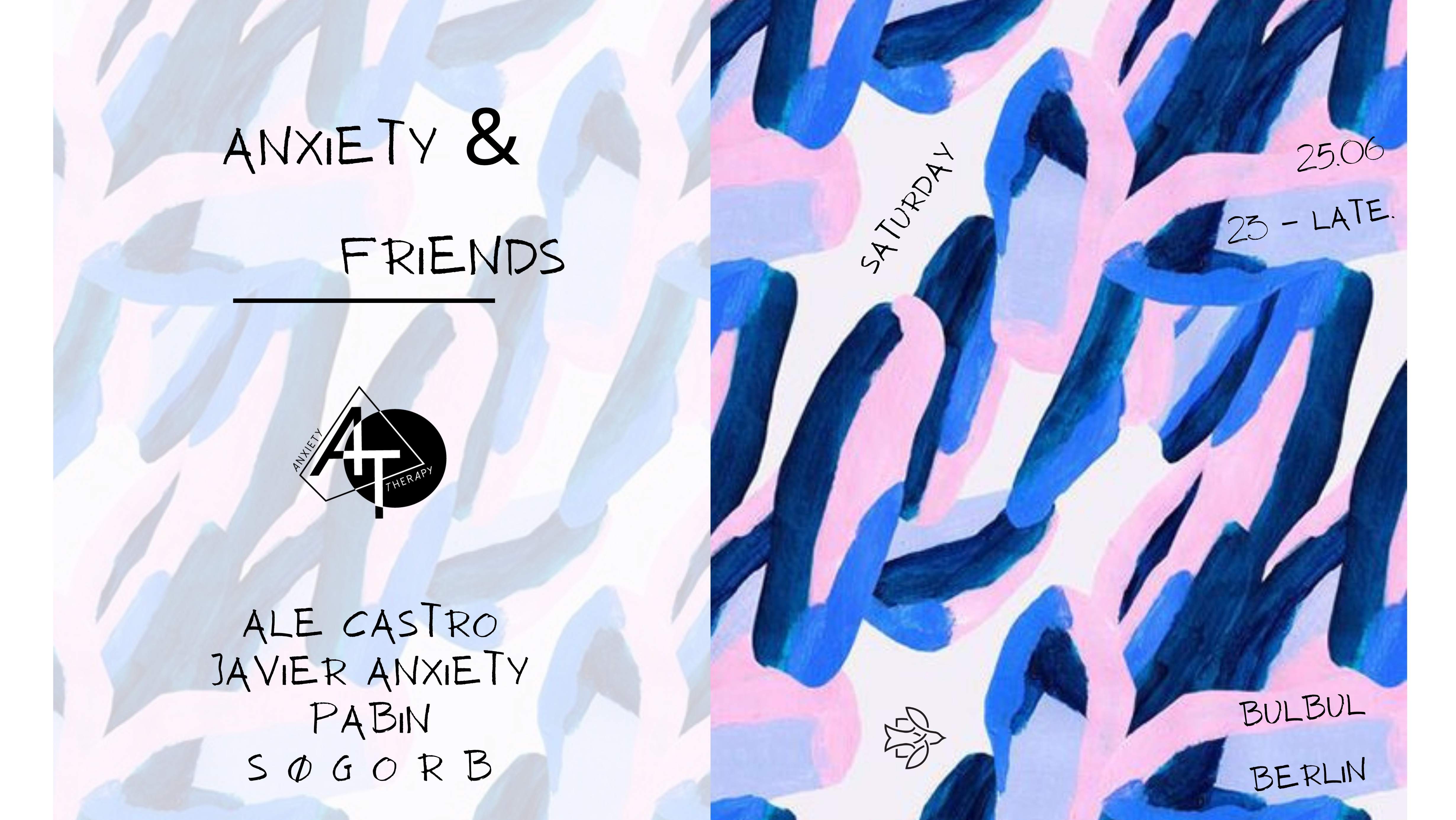 Anxiety & Friends: Ale Castro, Javier Anxiety, Søgorb, PABIN - フライヤー表