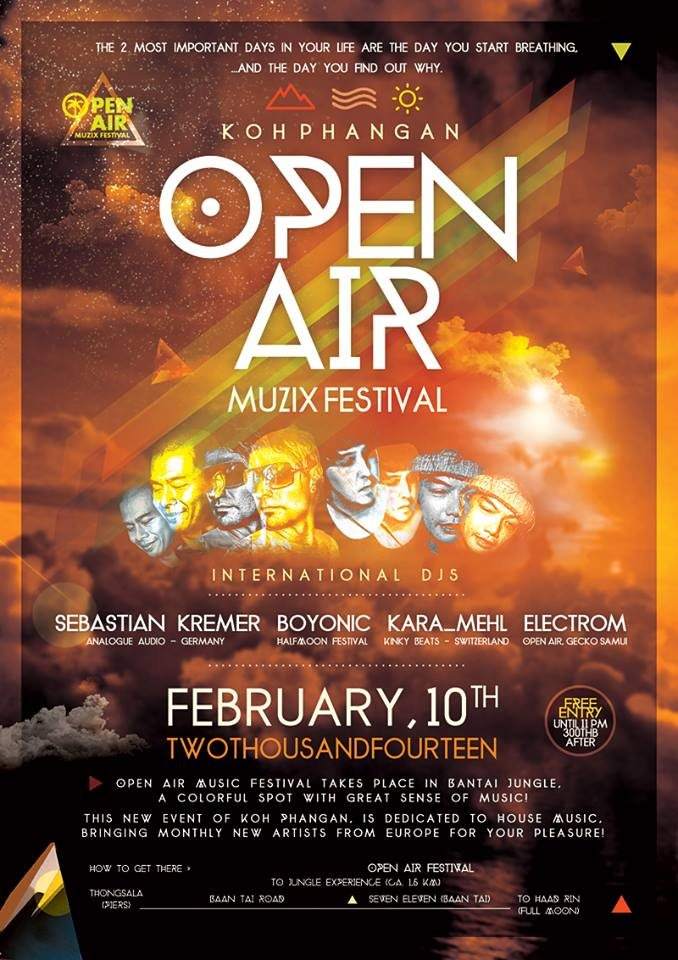 Open Air Music Festival - フライヤー表