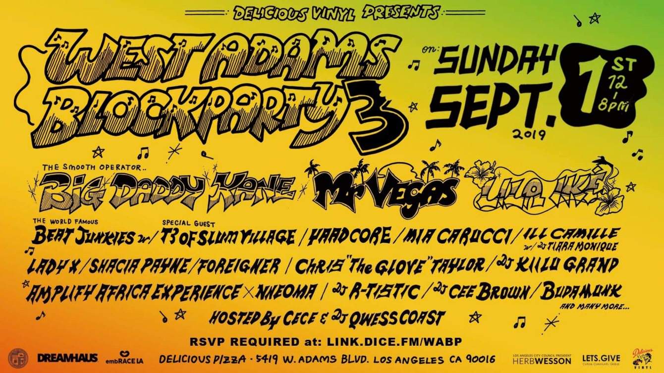 3rd Annual West Adams Block Party at Delicious Pizza, Los Angeles