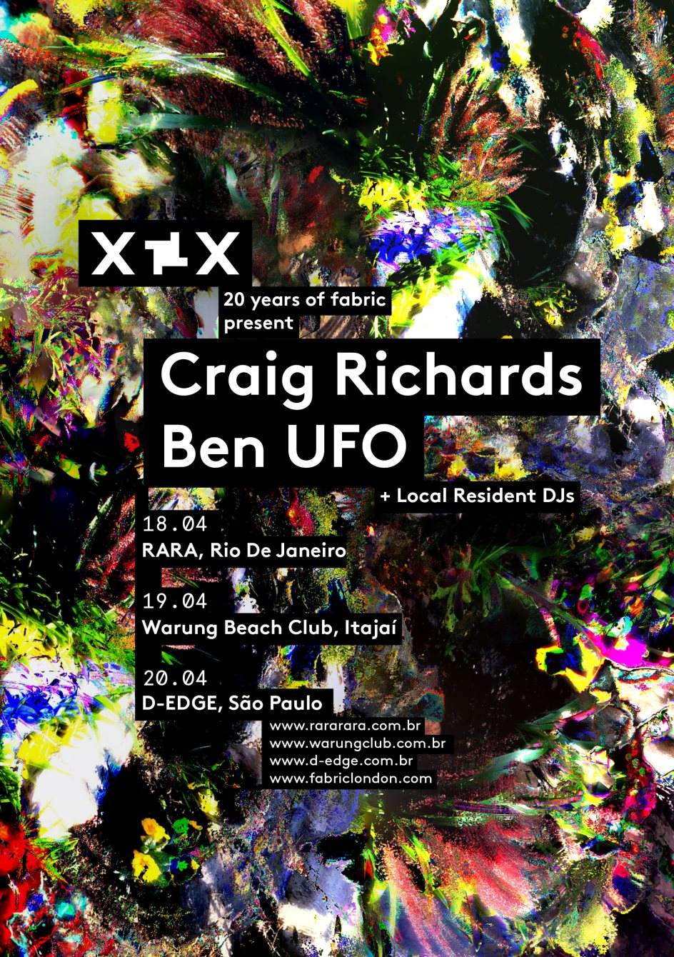 20 Years of fabric x Brazil - Craig Richards & Ben UFO - D-Edge - Página trasera