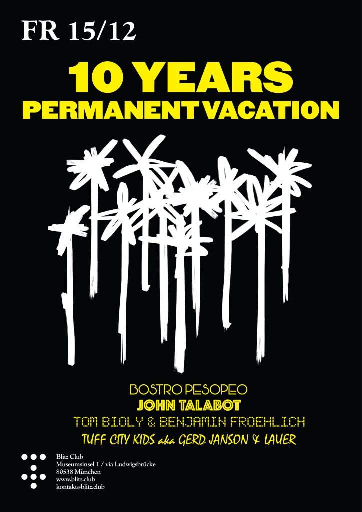 10Y Permanent Vacation - Página trasera