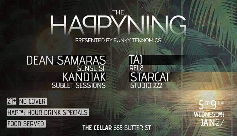 The Happyning Hour - フライヤー表