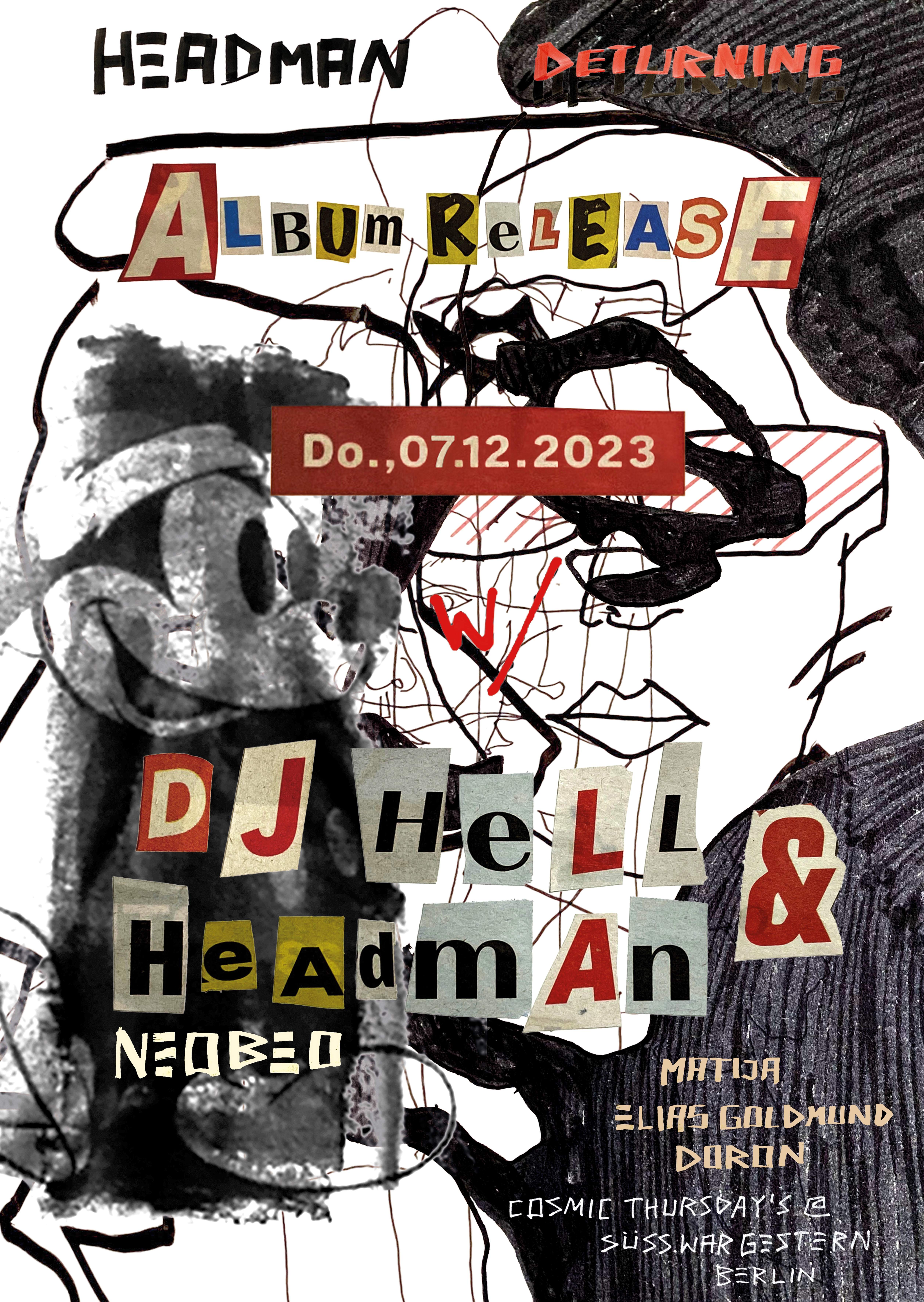 ❖ Cosmic Thursdays: Headman Album release with D̶J̶ ̶H̶e̶l̶l̶ & Headman ❖ - Página trasera