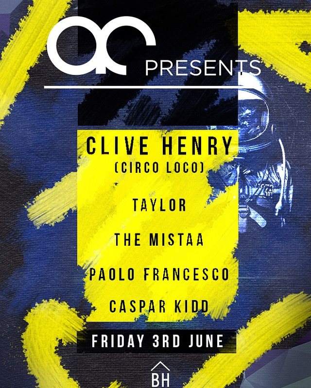 AC presents.. A Night with Clive Henry - Página trasera