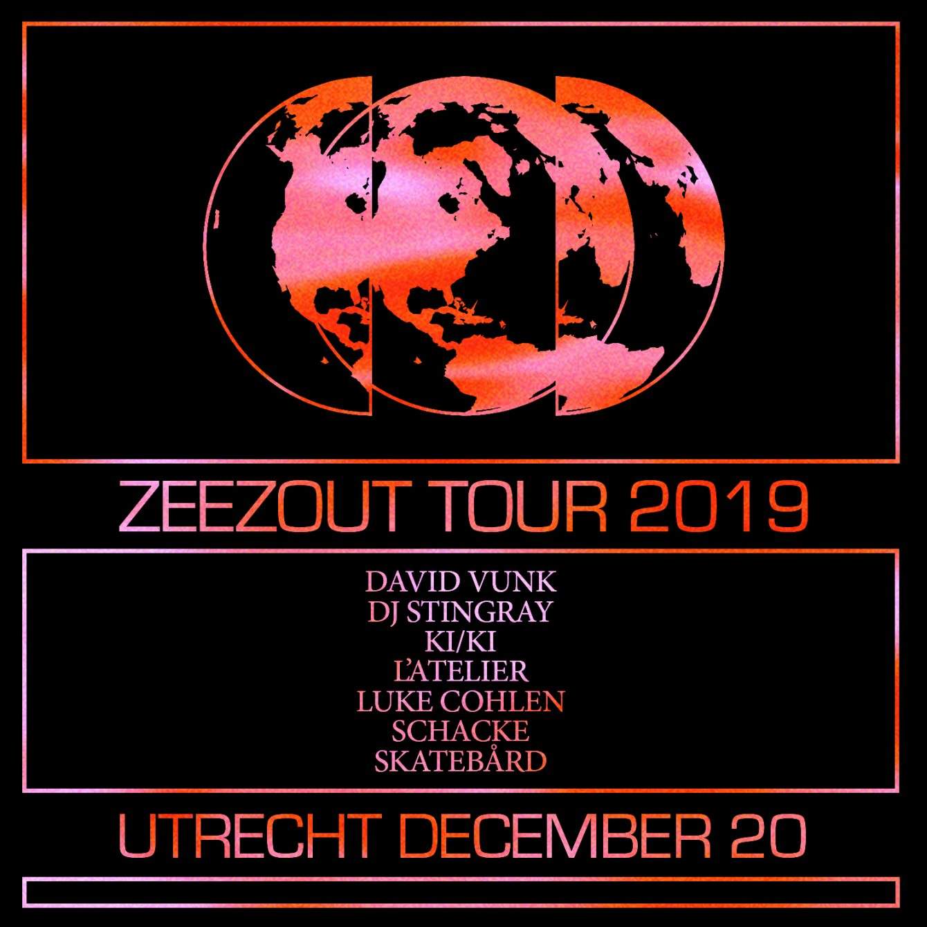 Zeezout Club Tour // Utrecht - フライヤー表
