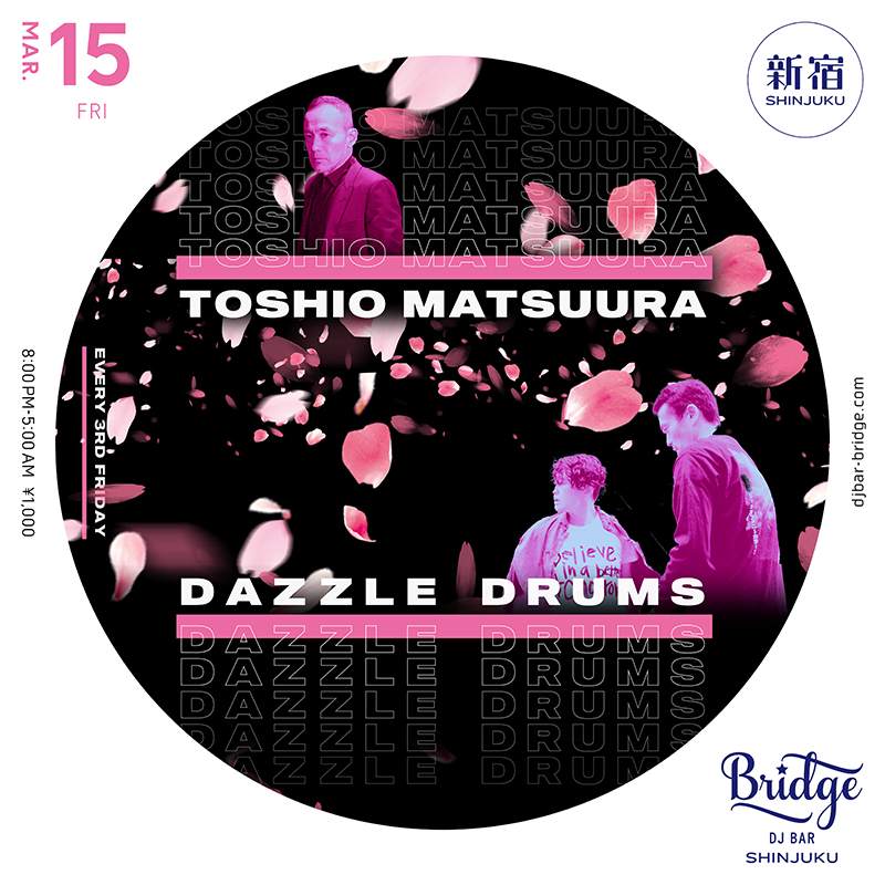 Toshio Matsuura & Dazzle Drums - フライヤー表