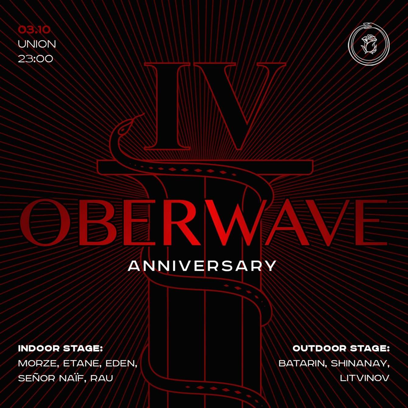 Oberwave IV Years - フライヤー表