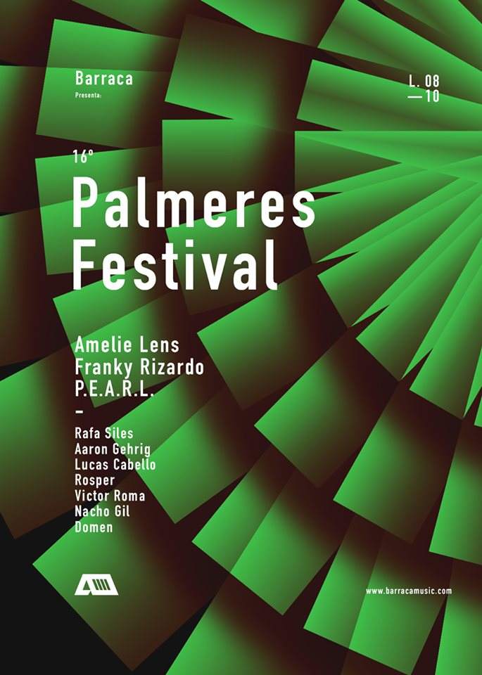 16º Palmeres Festival Barraca Music - フライヤー表