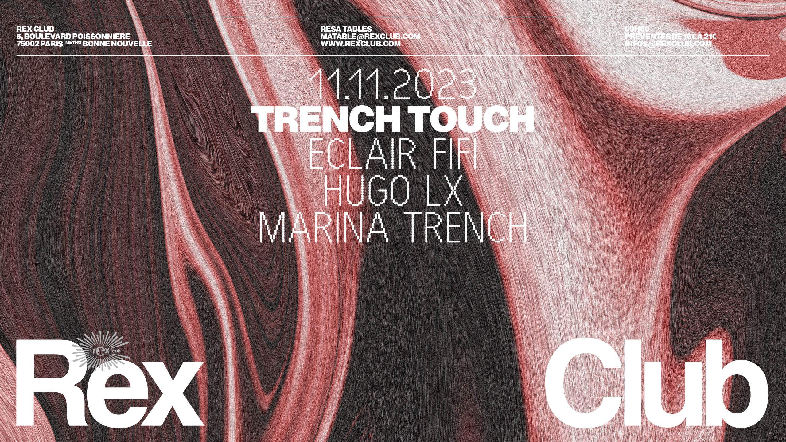 Trench Touch: Eclair Fifi, Hugo LX, Marina Trench - Página frontal