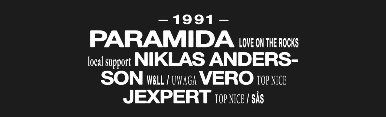 – 1991 – Paramida / Niklas Andersson / Vero / Jexpert - Página frontal