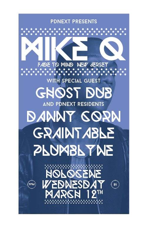 Pdnext with Special Guests Mikeq and Ghost Dub - Página frontal