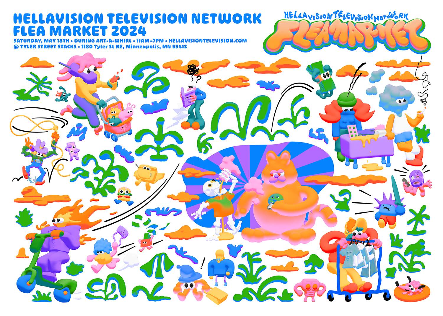 Hellavision Television Network Flea Market - Página frontal