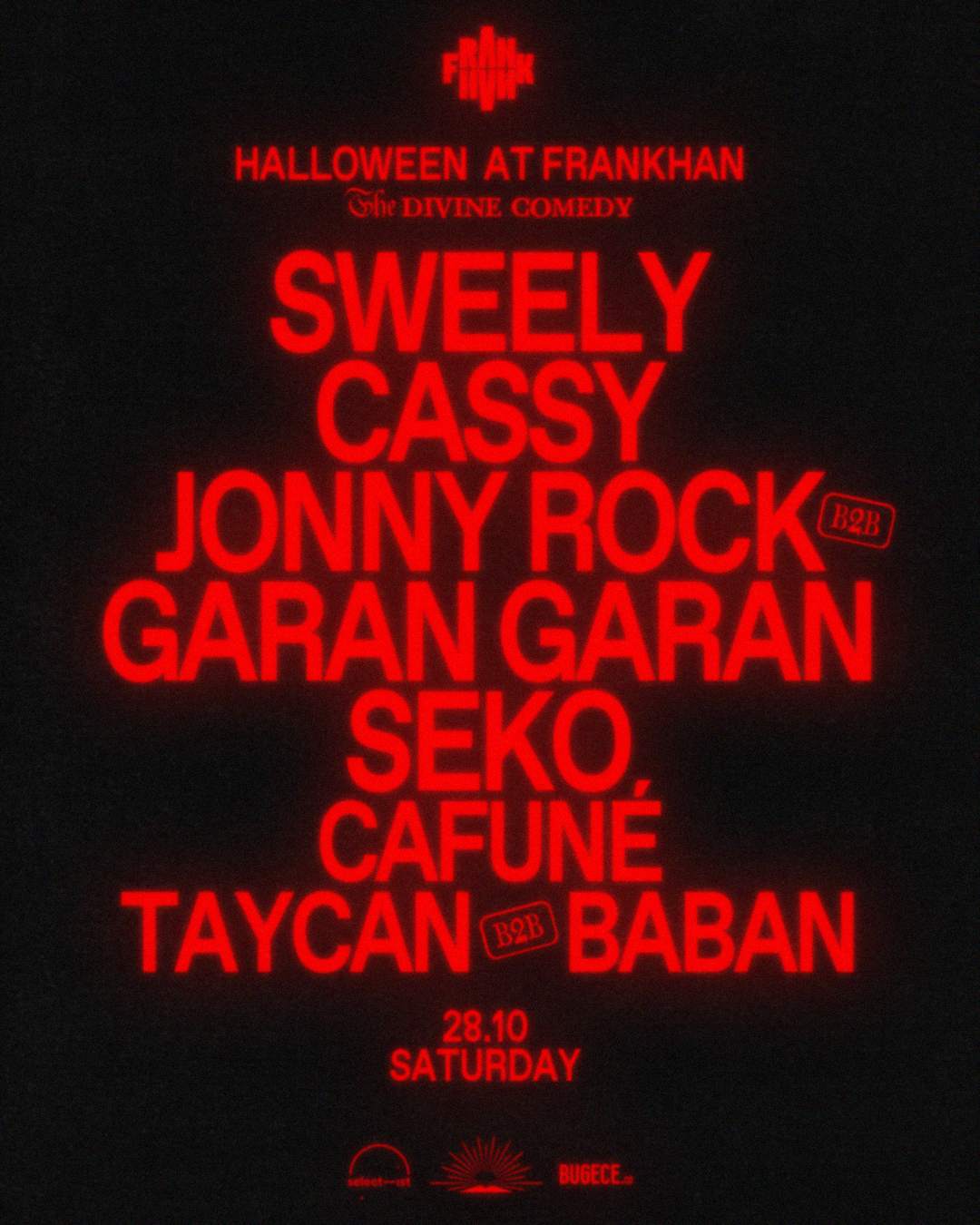Halloween: Sweely + Cassy + Jonny Rock + GARAN GARAN + Seko + Cafuné + Taycan + Baban - Página frontal