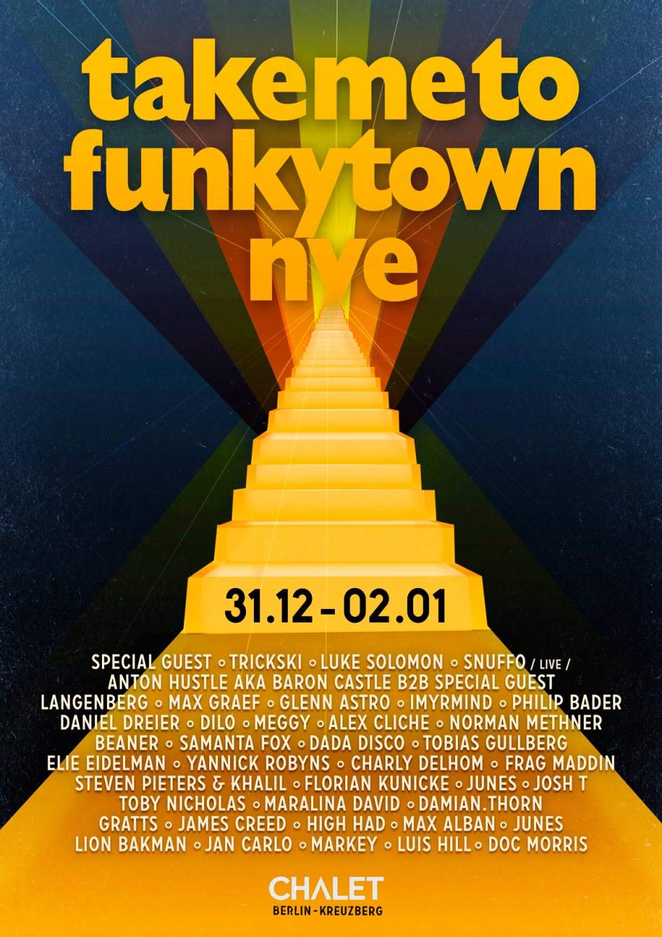 Take Me To Funkytown: NYE - フライヤー表