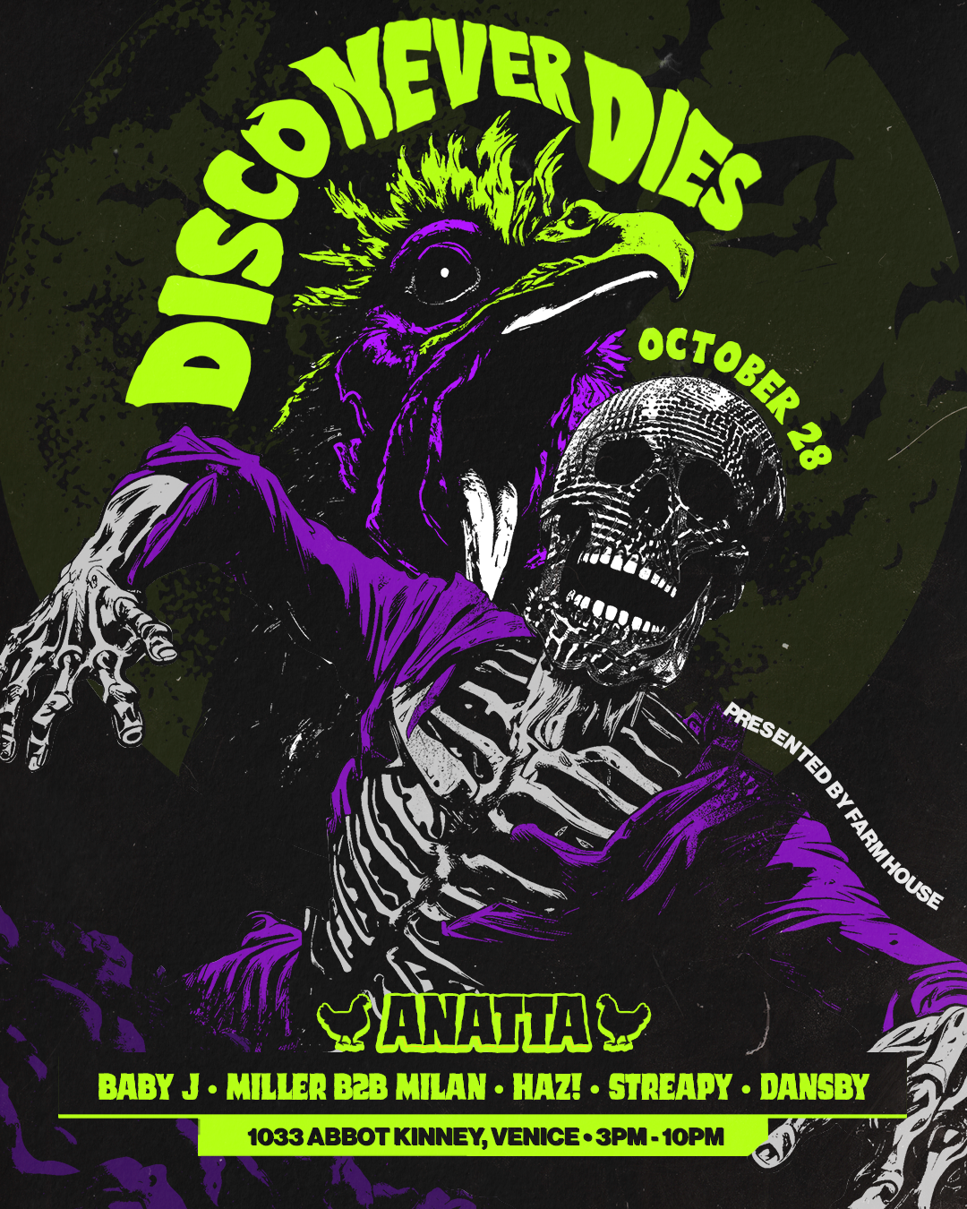 Disco Never Dies: Halloween Day Party Feat. ANATTA - フライヤー裏