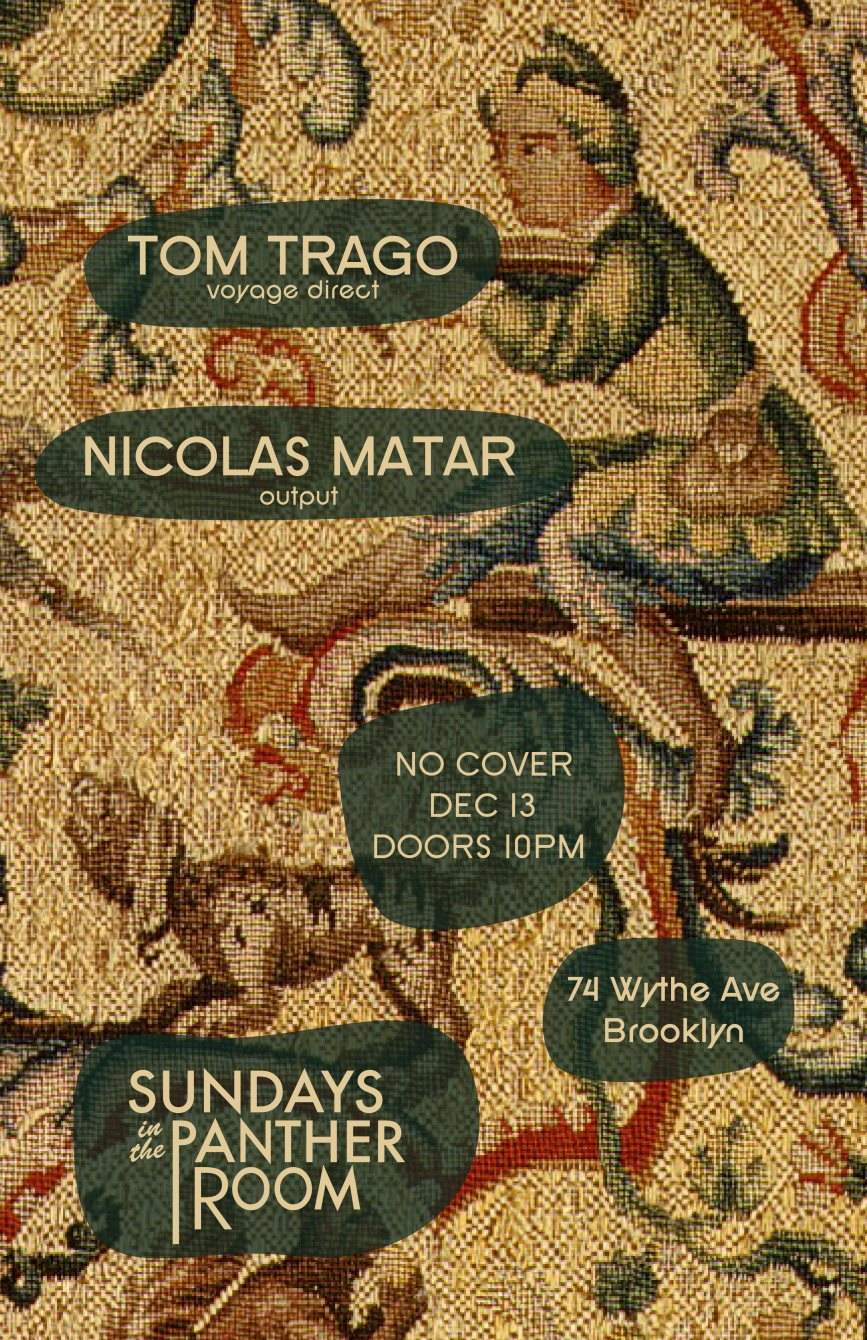 Sundays in The Panther Room - Tom Trago/ Nicolas Matar - Página frontal