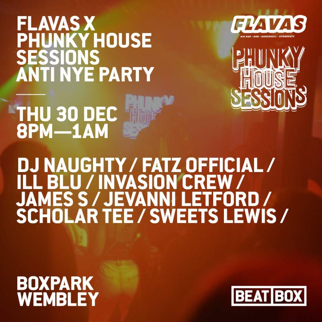 Flavas x Phunky House Sessions (Free Anti❌nye Party) - Página trasera