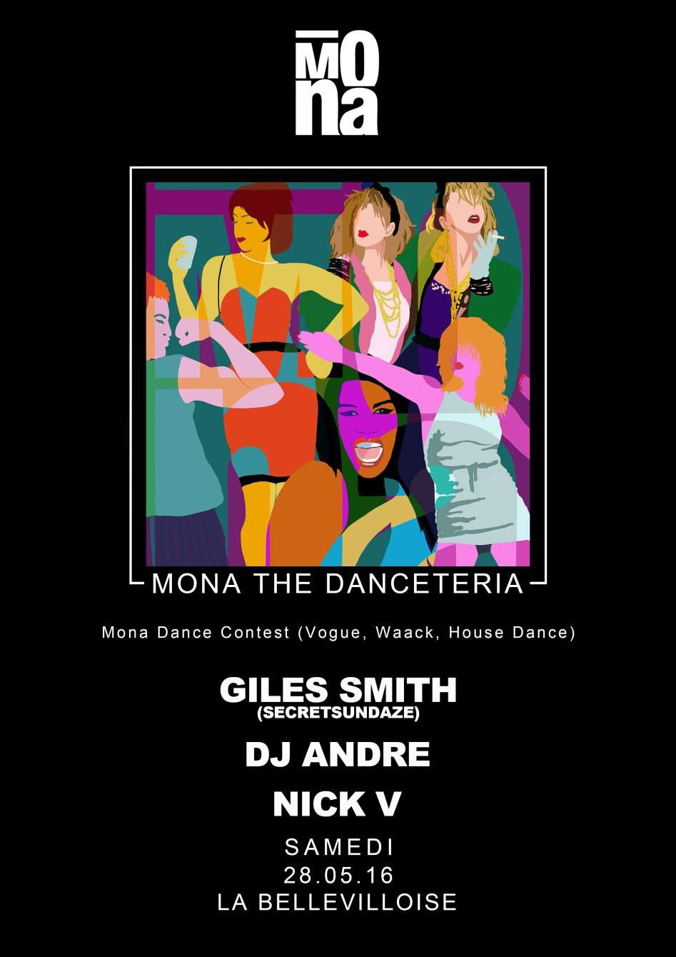 Weather OFF • Mona's Danceteria with Giles Smith, DJ Andre, Nick V & Mona Dance Contest - Página frontal
