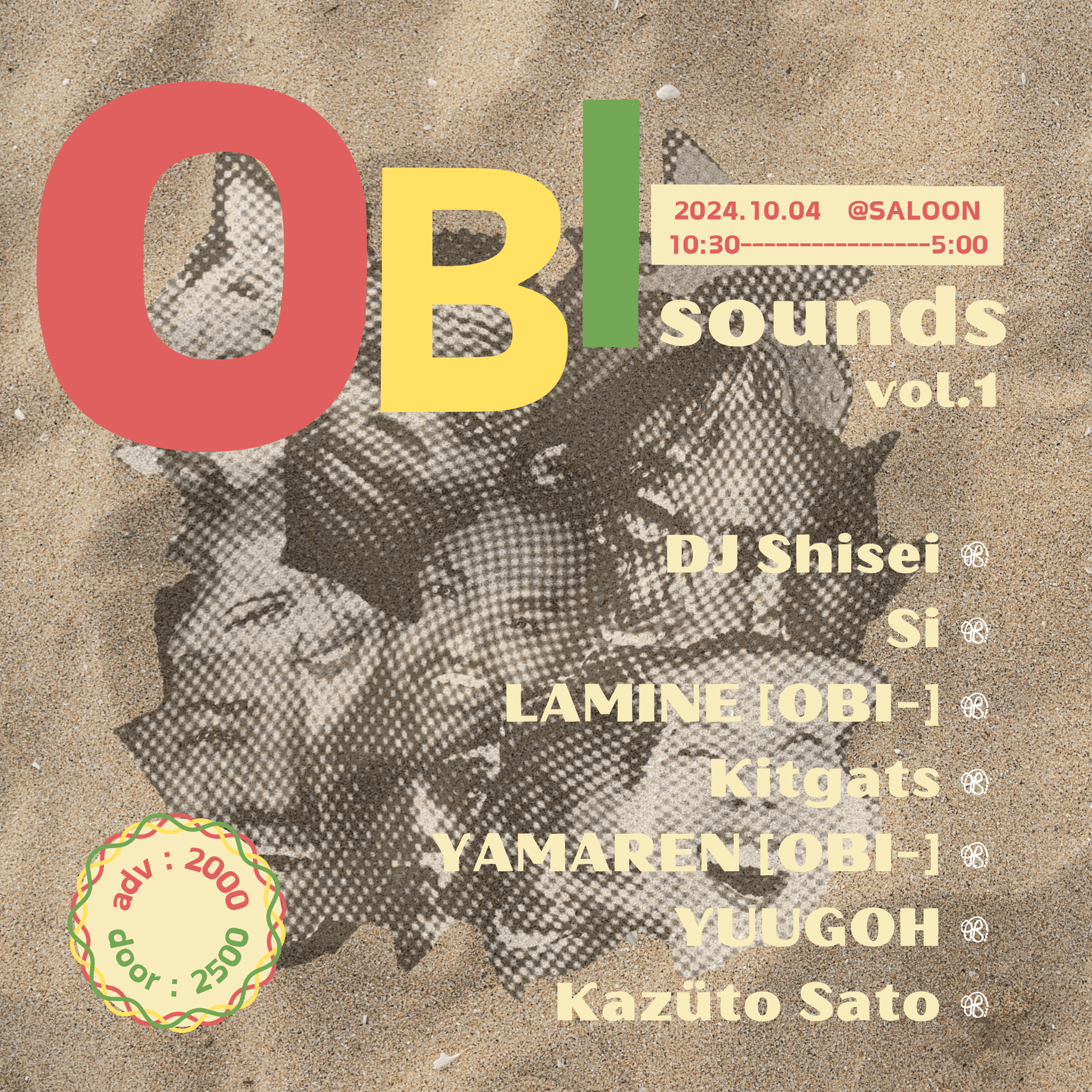 OBI-sounds vol.1 at Saloon, Tokyo
