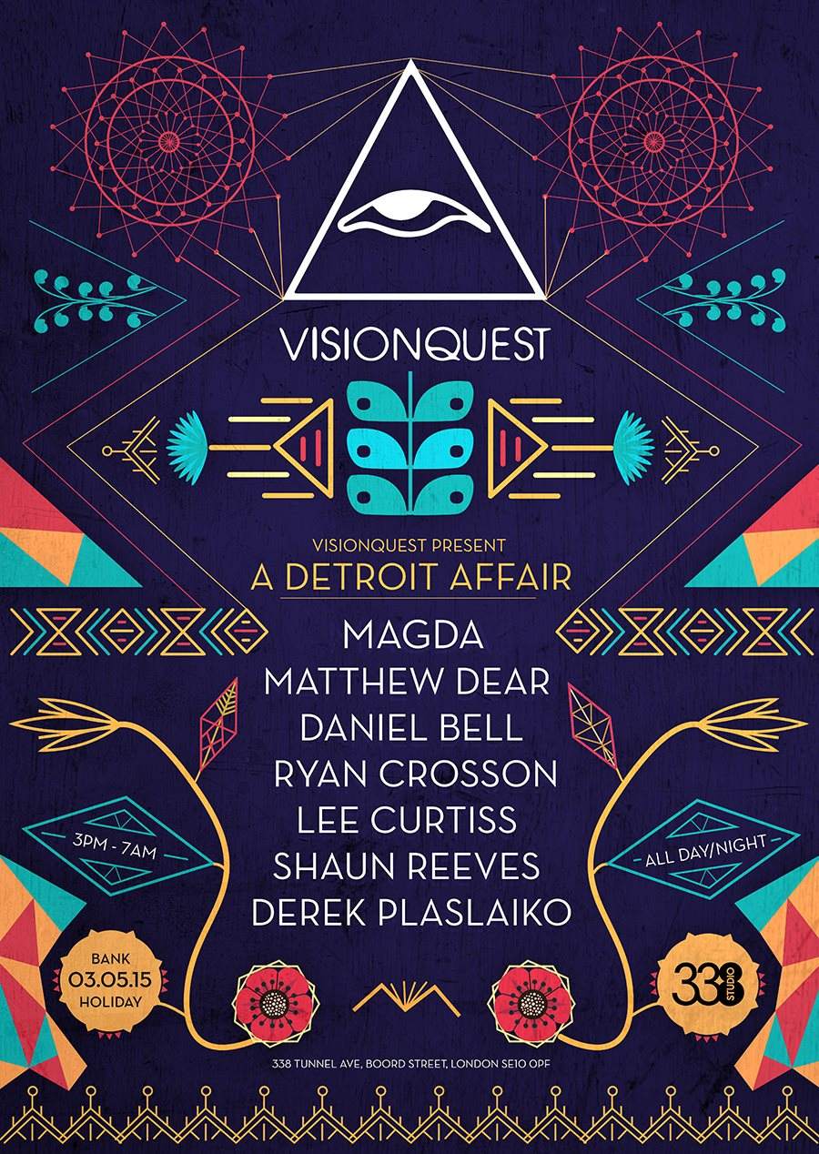 Visionquest: Detroit Affair (all Day/all Night) w Magda, Matthew Dear, Daniel Bell - Página frontal