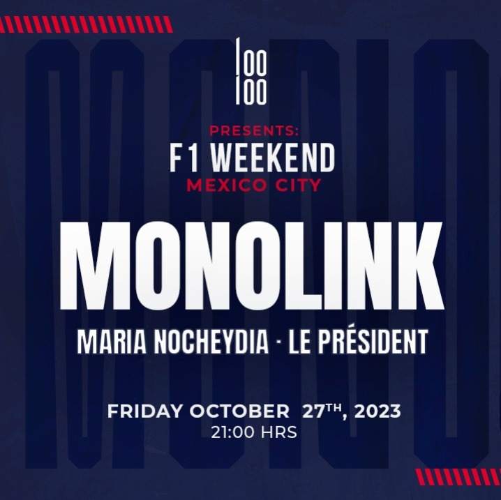 Monolink at Mexico City - フライヤー表