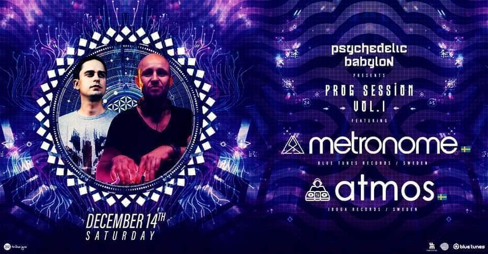 Psychedelic Babylon: with Atmos (Swe) & Metronome (Swe) - フライヤー表