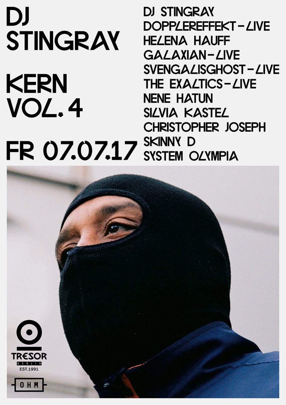 Tresor & DJ Stingray Pres. Kern Vol. 4 Record Release - フライヤー表