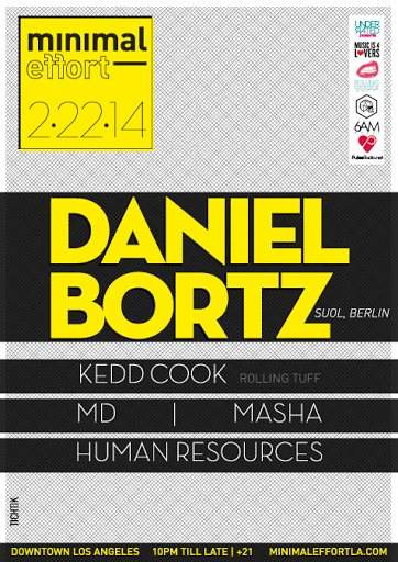 Minimal Effort with Daniel Bortz - Kedd Cook - MD - Human Resources - Masha - Página frontal