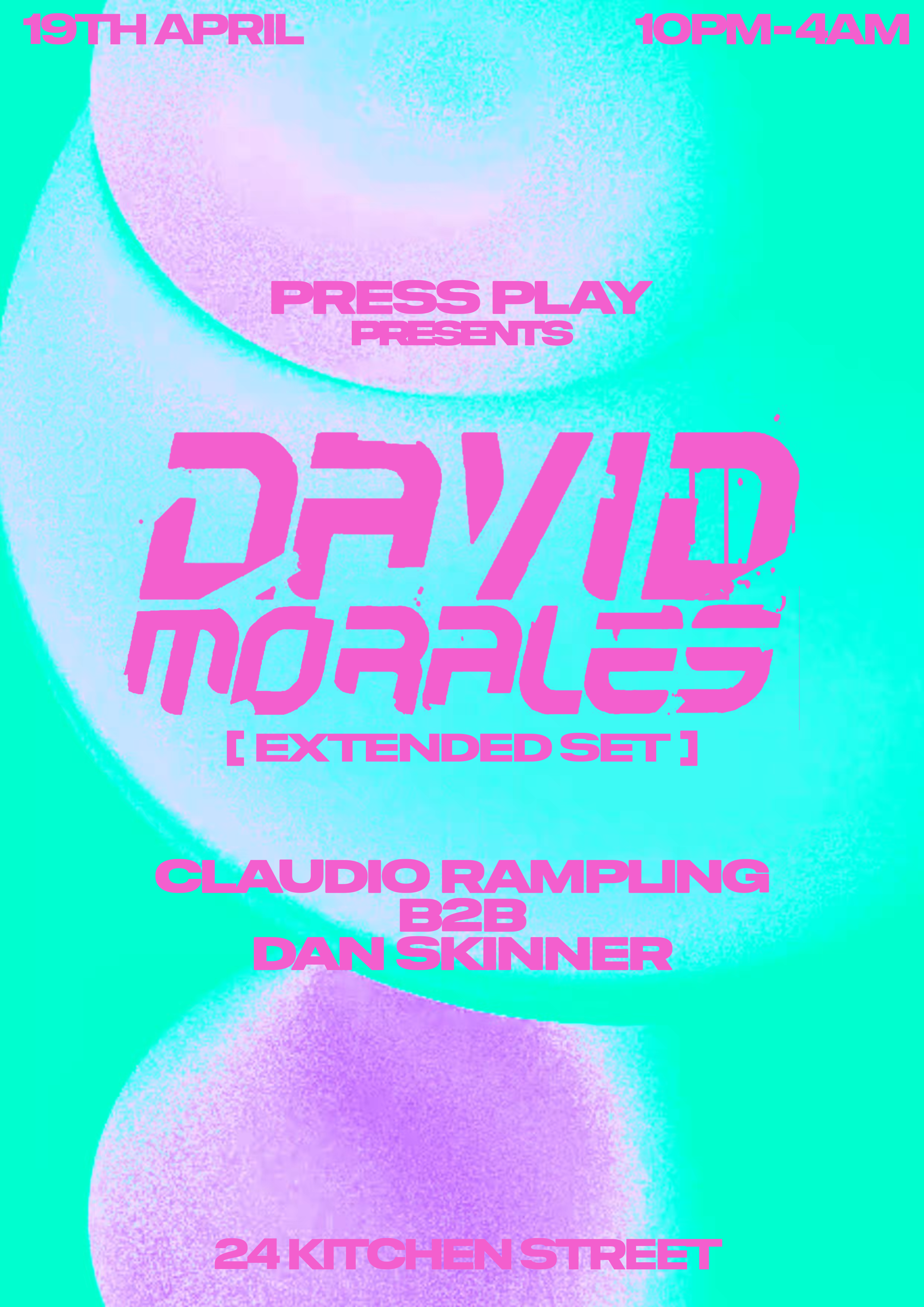 Press Play presents David Morales - フライヤー表