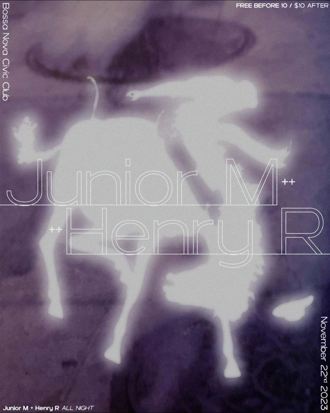 All Night: Junior M + Henry R - Página frontal