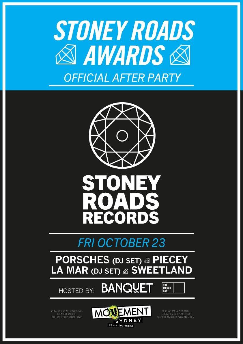 Stoney Roads Records: Porches (DJ set), Piecey, Sweetland, La Mar DJs - フライヤー表