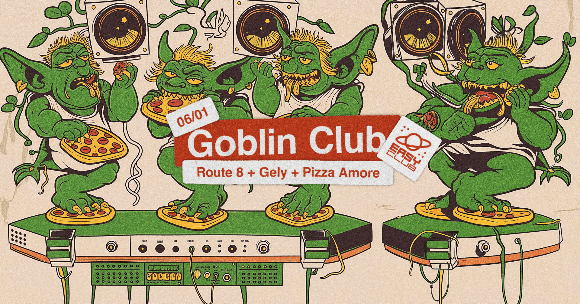 Goblin Club x Easy Art Space - フライヤー表