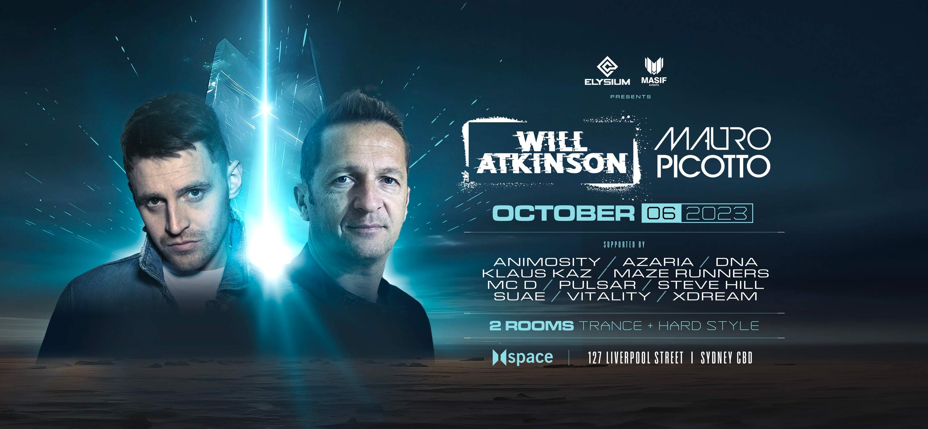 Masif Events and Elysium Presents: WILL ATKINSON - フライヤー表
