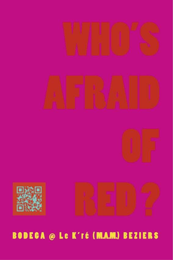 Who's Afraid of Red - フライヤー表