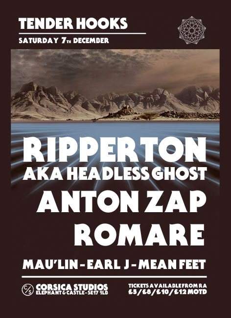 Tender Hooks with Ripperton aka Headless Ghost, Anton Zap, Romare, Alexander Nut - Página frontal