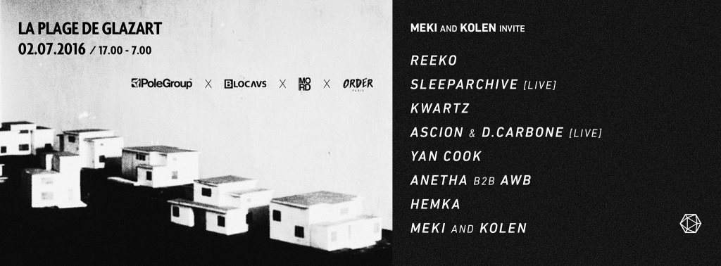 Meki & Kolen Invite Polegroup, Mord, Blocaus, Order - フライヤー表