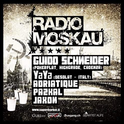 Radio Moskau 'Guido Schneider & Yaya' - フライヤー裏