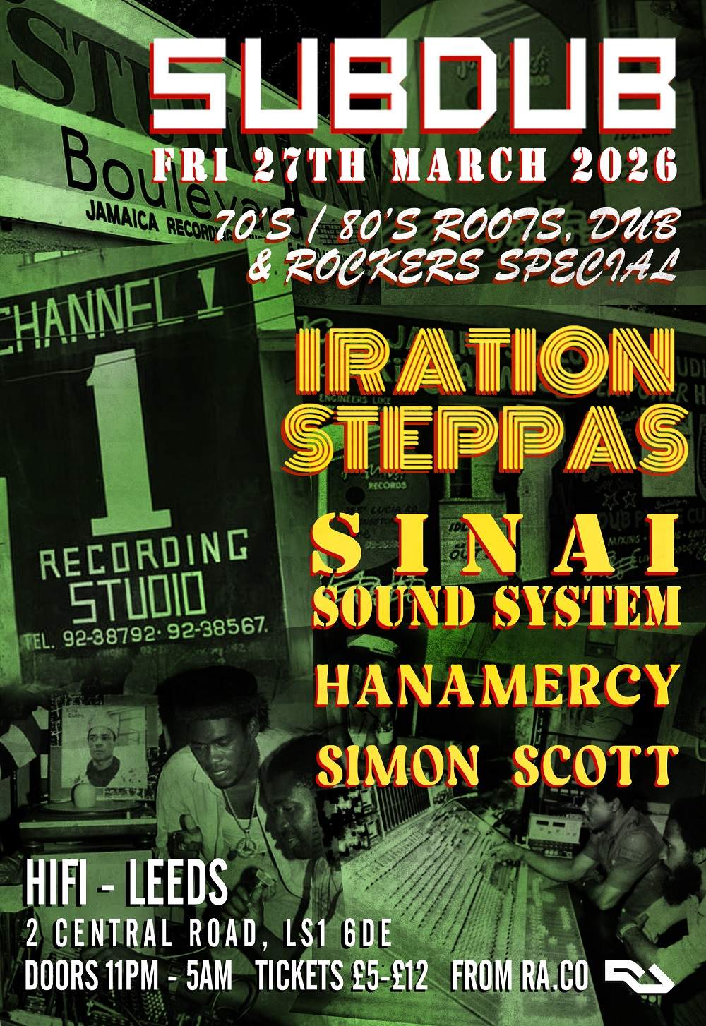 SUBDUB - 70's/80's special - Iration Steppas, Sinai Sound System ...