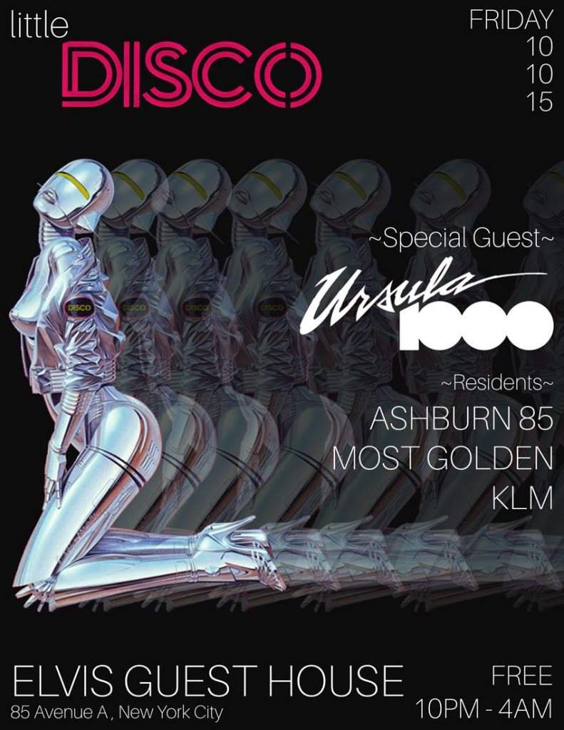 Little Disco with Ursula 1000 / KLM / Ashburn 85 / Most Golden - Página frontal
