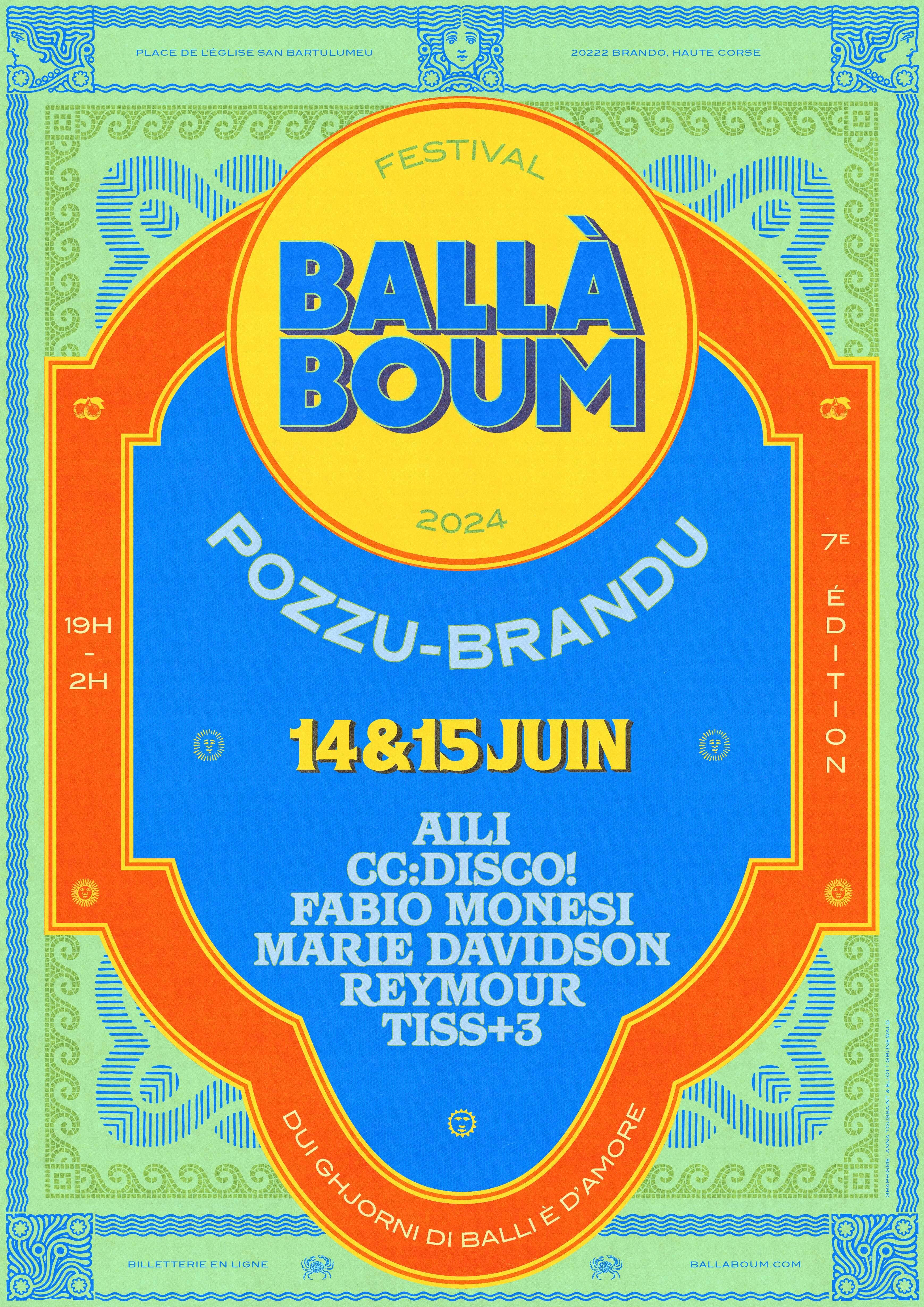Ballà Boum Festival - フライヤー表